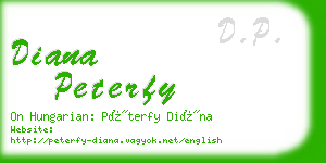diana peterfy business card